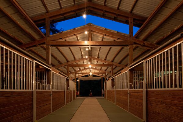 Outdoor Religious Service Space During Rain